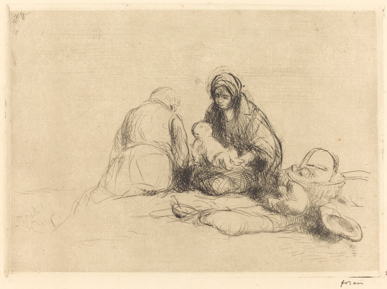 Il riposo durante la fuga in Egitto da Jean Louis Forain