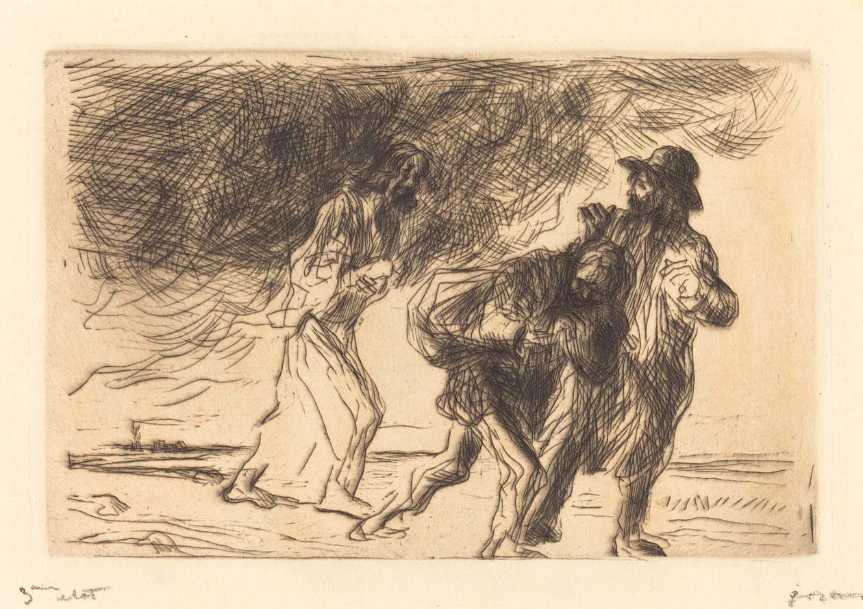 La strada per Emmaus (prima tavola) da Jean Louis Forain