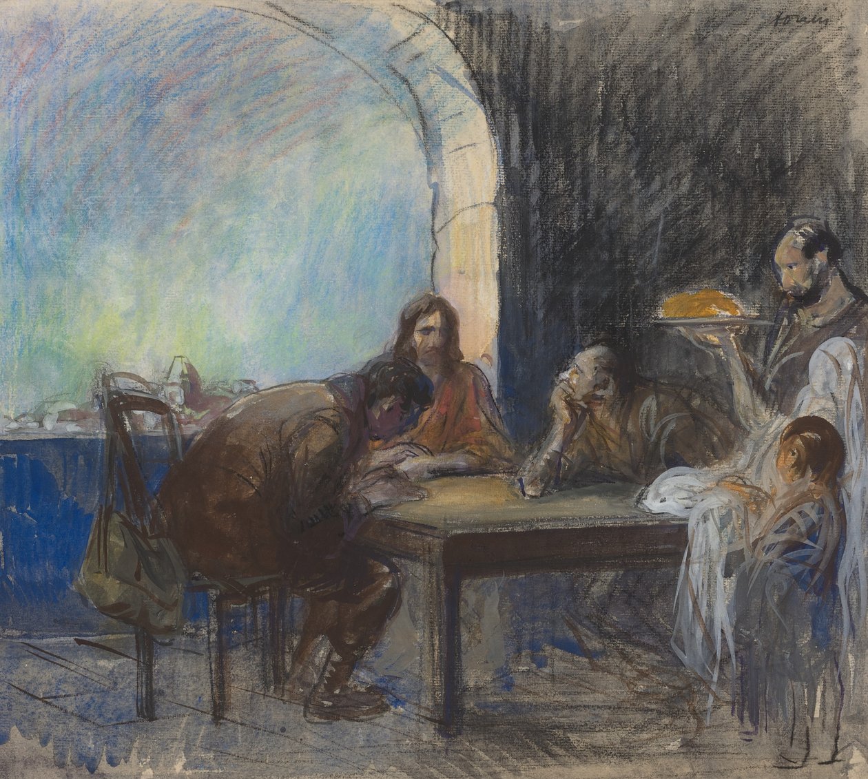 La cena di Emmaus (possibilmente ca. 1912-1913) da Jean Louis Forain
