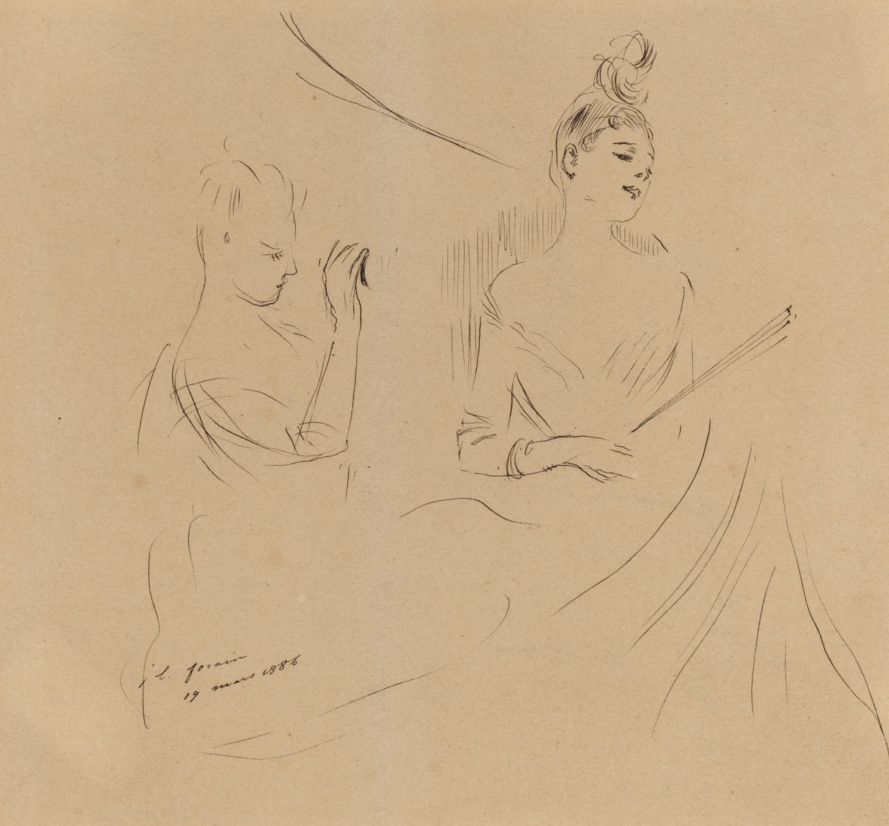 Due signore in un palco da Jean Louis Forain