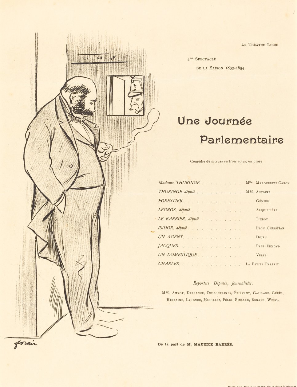Una giornata parlamentare da Jean Louis Forain