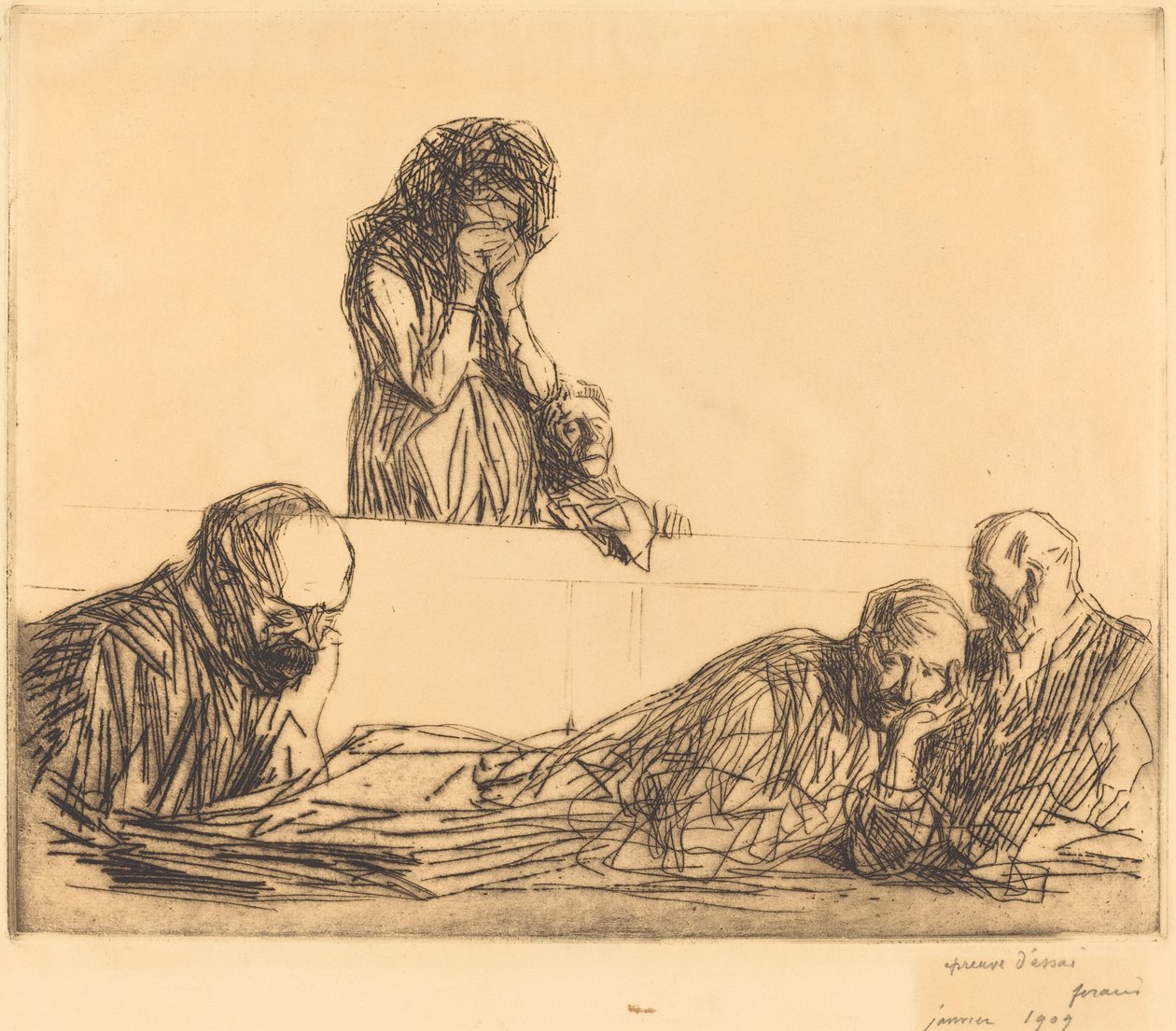 Madre non sposata (prima tavola) da Jean Louis Forain