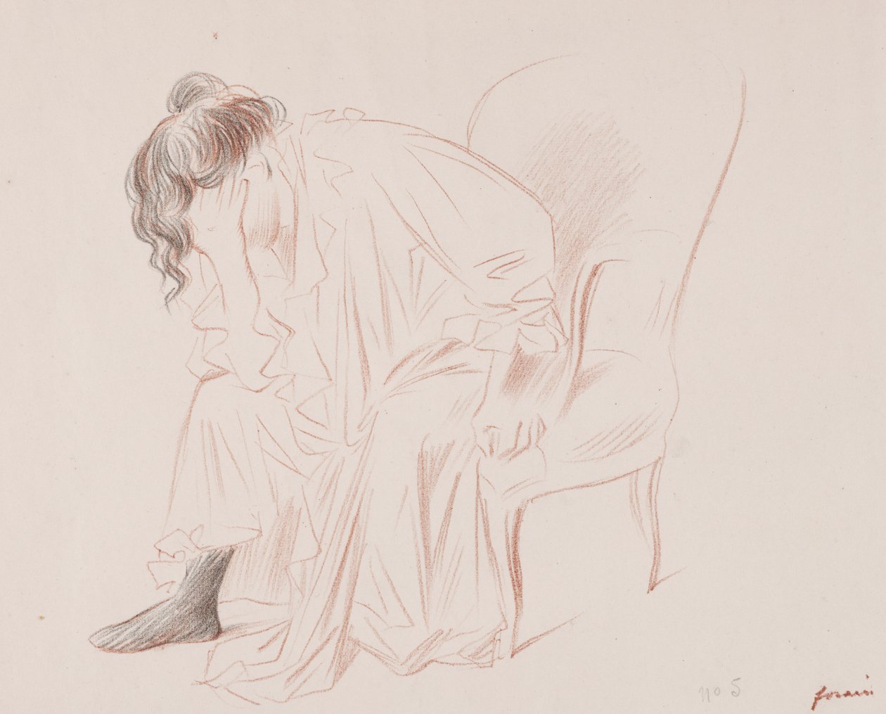 Donna seduta da Jean Louis Forain