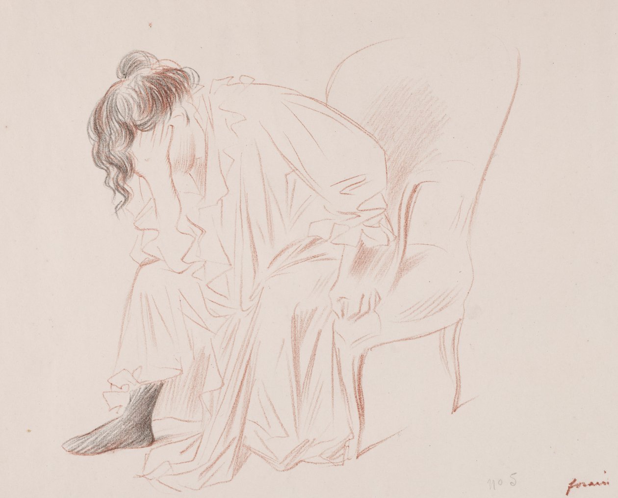 Donna seduta da Jean Louis Forain