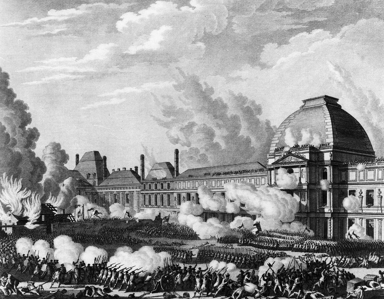 Rivoluzione Francese: 10 agosto da Jean Louis II (after) Prieur