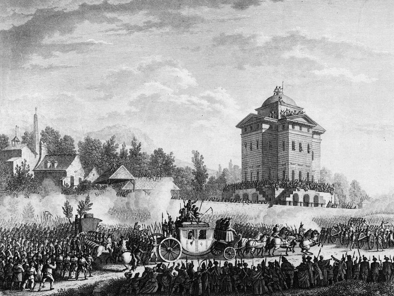 Rivoluzione francese: Ritorno della famiglia reale dopo l