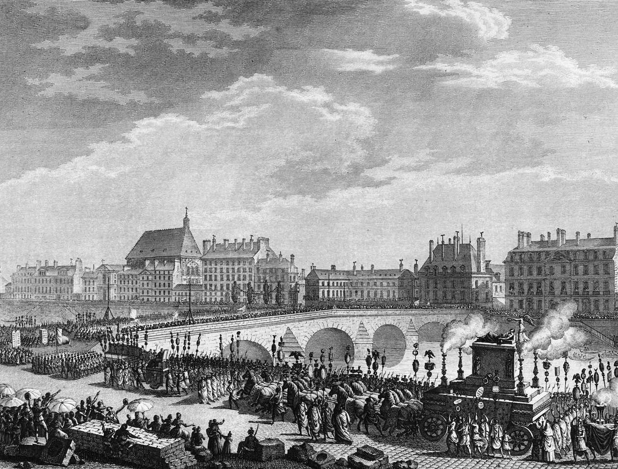 Rivoluzione francese: Trionfo di François Marie Arouet detto Voltaire (1694-1778) l