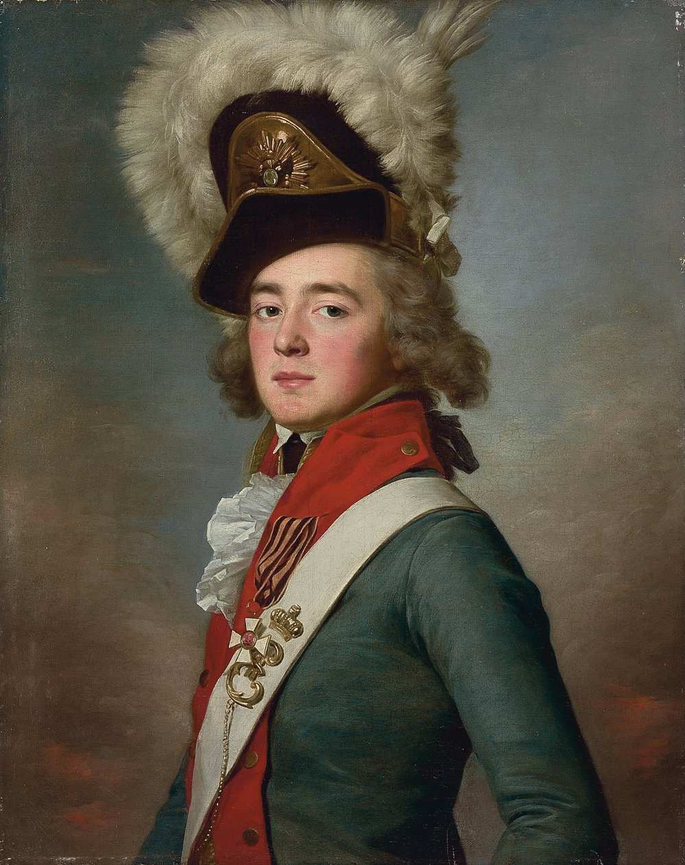 Ritratto del brigadiere Valerian Aleksandrovich Zubov da Jean Louis Voille