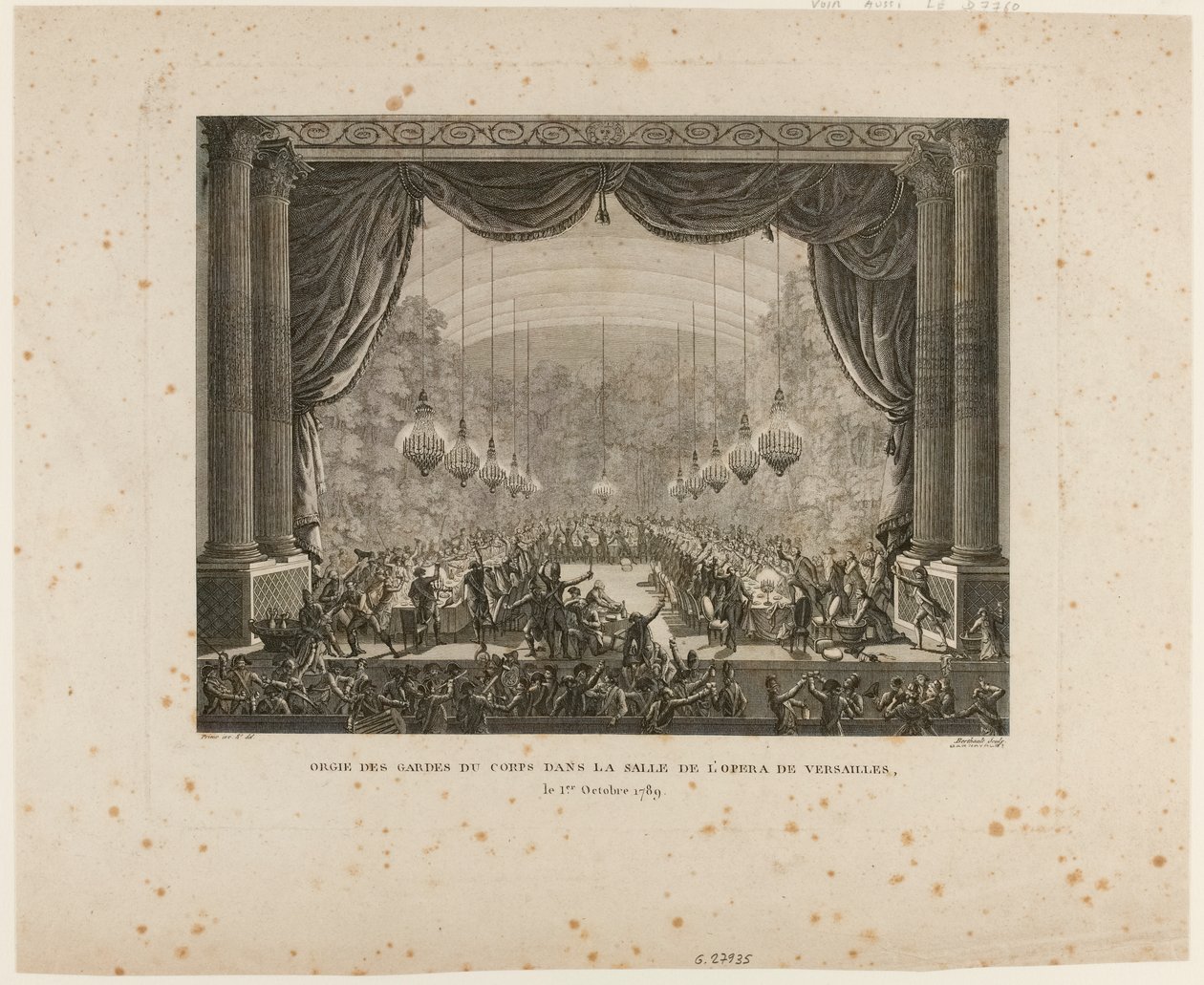 Festa delle Guardie del Corpo, reggimenti delle Fiandre, dragoni di Montmorency e Guardie Nazionali di Versailles da Jean Louis the Younger Prieur