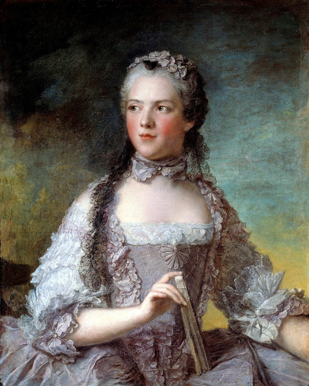 Francese: Marie-Adélaïde de France, dite Madame Adélaïde Madame Adélaïde de France (1732-1800), figlia di Luigi XV da Jean Marc Nattier