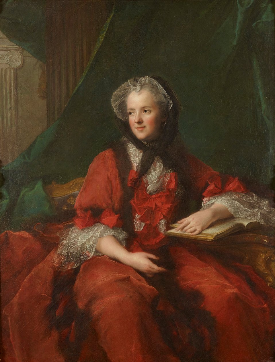 Francese: Portrait de la Reine Marie Leczinska Ritratto di Marie Leszczyńska da Jean Marc Nattier