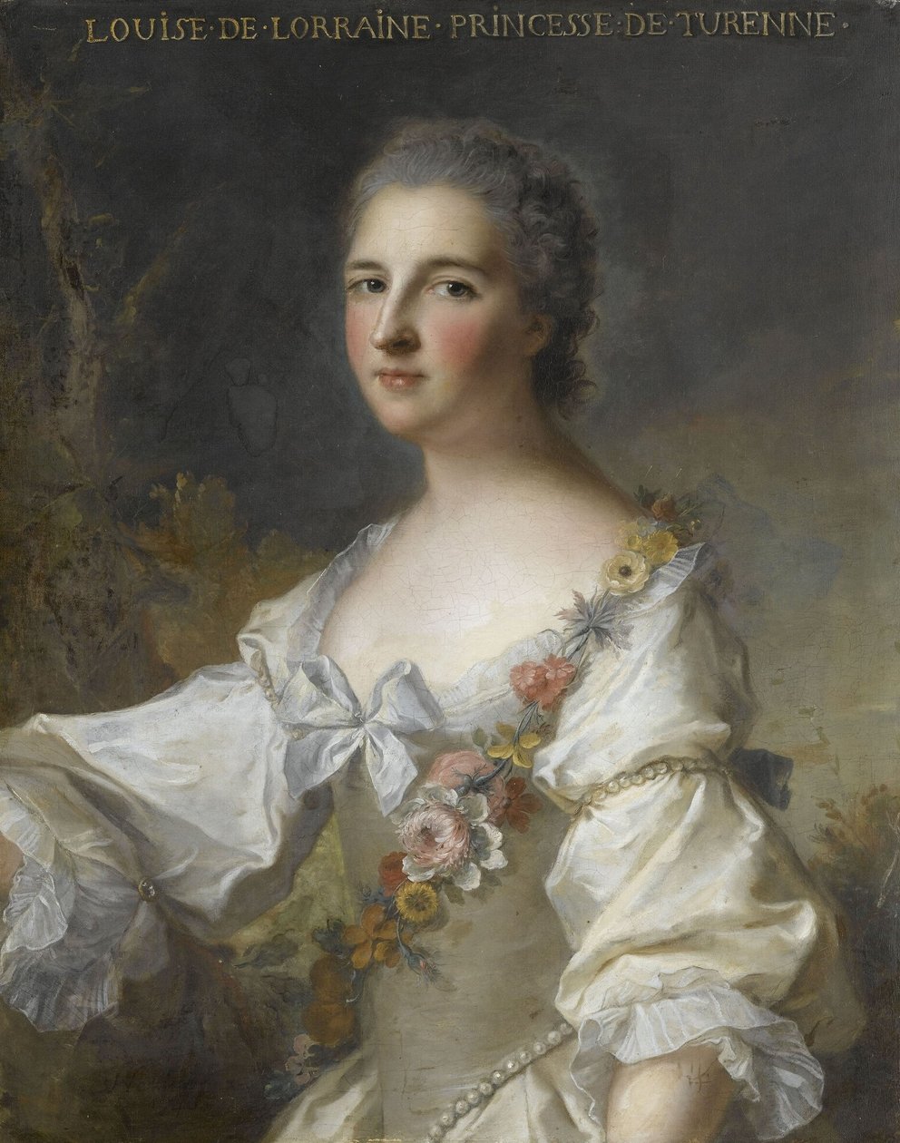 Louise-Henriette-Gabrielle de Lorraine, Principessa di Turenne, Duchessa di Bouillon (1718-1788) da Jean Marc Nattier