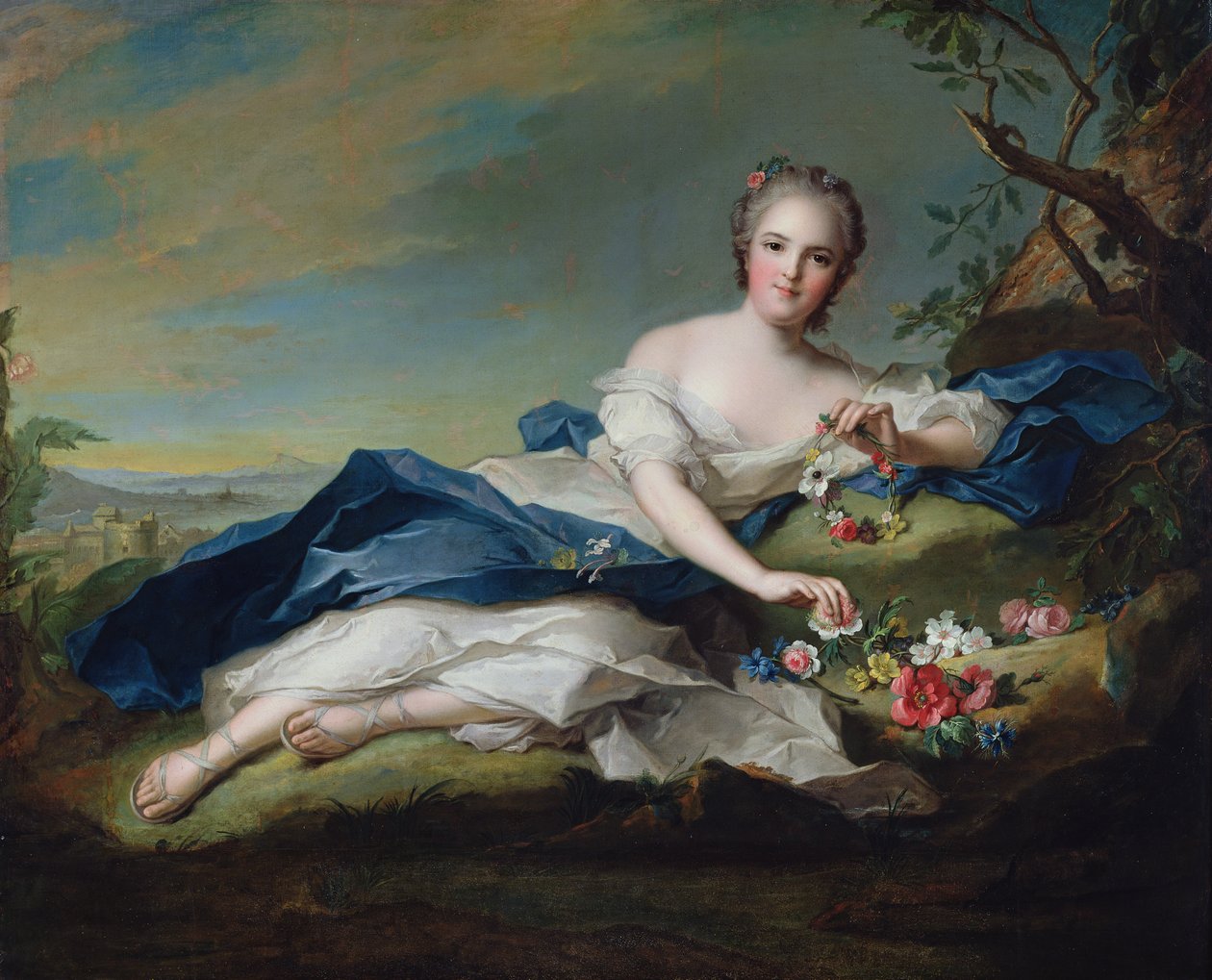 Ritratto di Henriette de France, c.1742 da Jean Marc Nattier