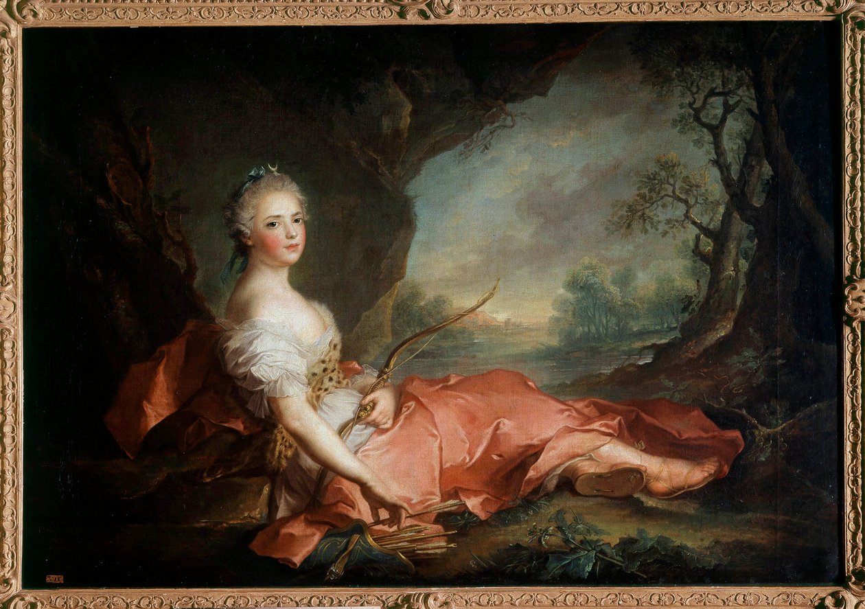 Ritratto di Madame Adelaide di Francia (1732-1799) in Diane, figlia di Luigi XV da Jean Marc Nattier