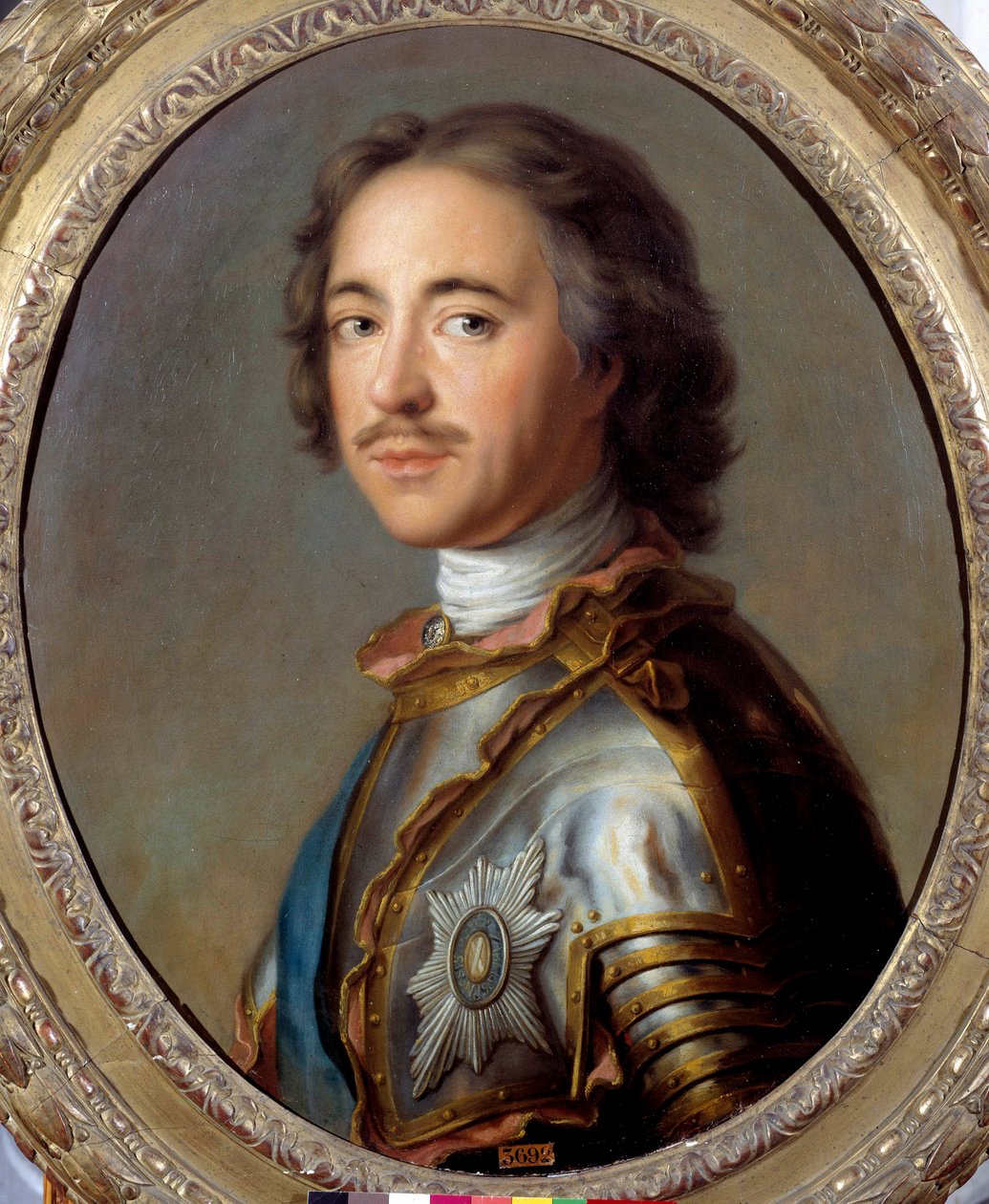 Ritratto di Pietro I il Grande (1672-1725) zar di Russia. Dipinto di Jean Marc Nattier (1685-1766) XVIII secolo da Jean Marc Nattier