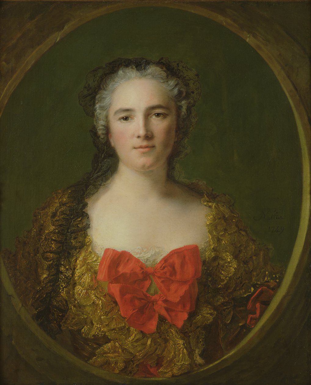 Ritratto presunto di Louise-Elisabeth de La Chastre, Marchesa di Dreux-Breze, 1749 da Jean Marc Nattier