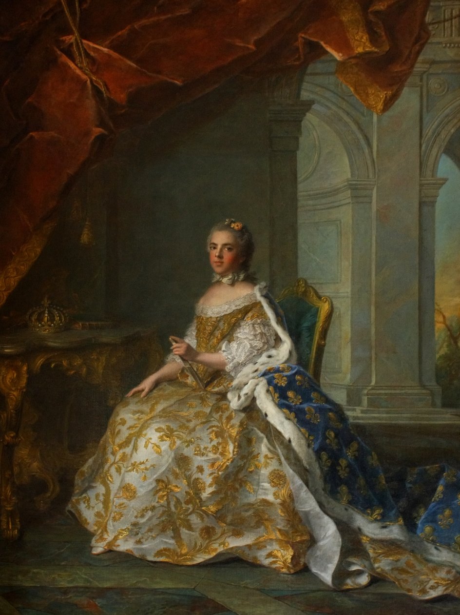 Ritratto postumo di Luisa Elisabetta di Francia (1727-1759), duchessa di Parma, in abito di corte da Jean Marc Nattier