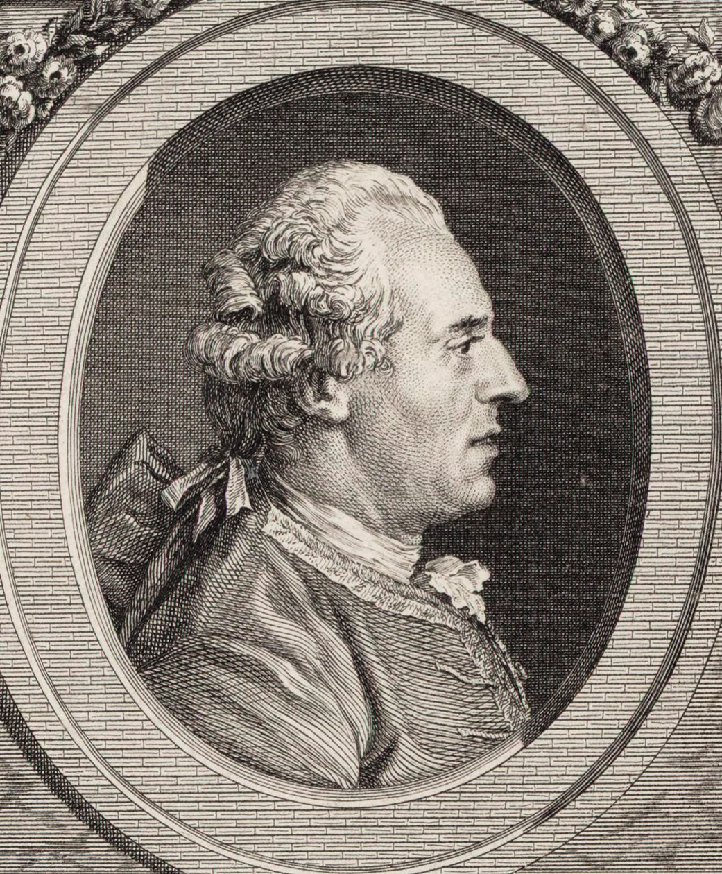 Ritratto del violinista e compositore Jean Joseph Cassanéa de Mondonville da Jean Marie Delatre