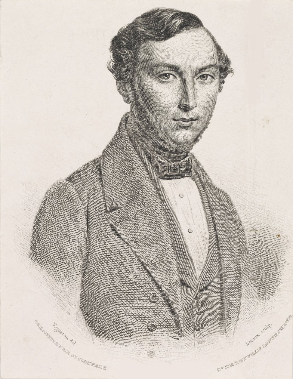 Ritratto di Jean Giraudeau, 1839-1840 da Jean Marie Leroux