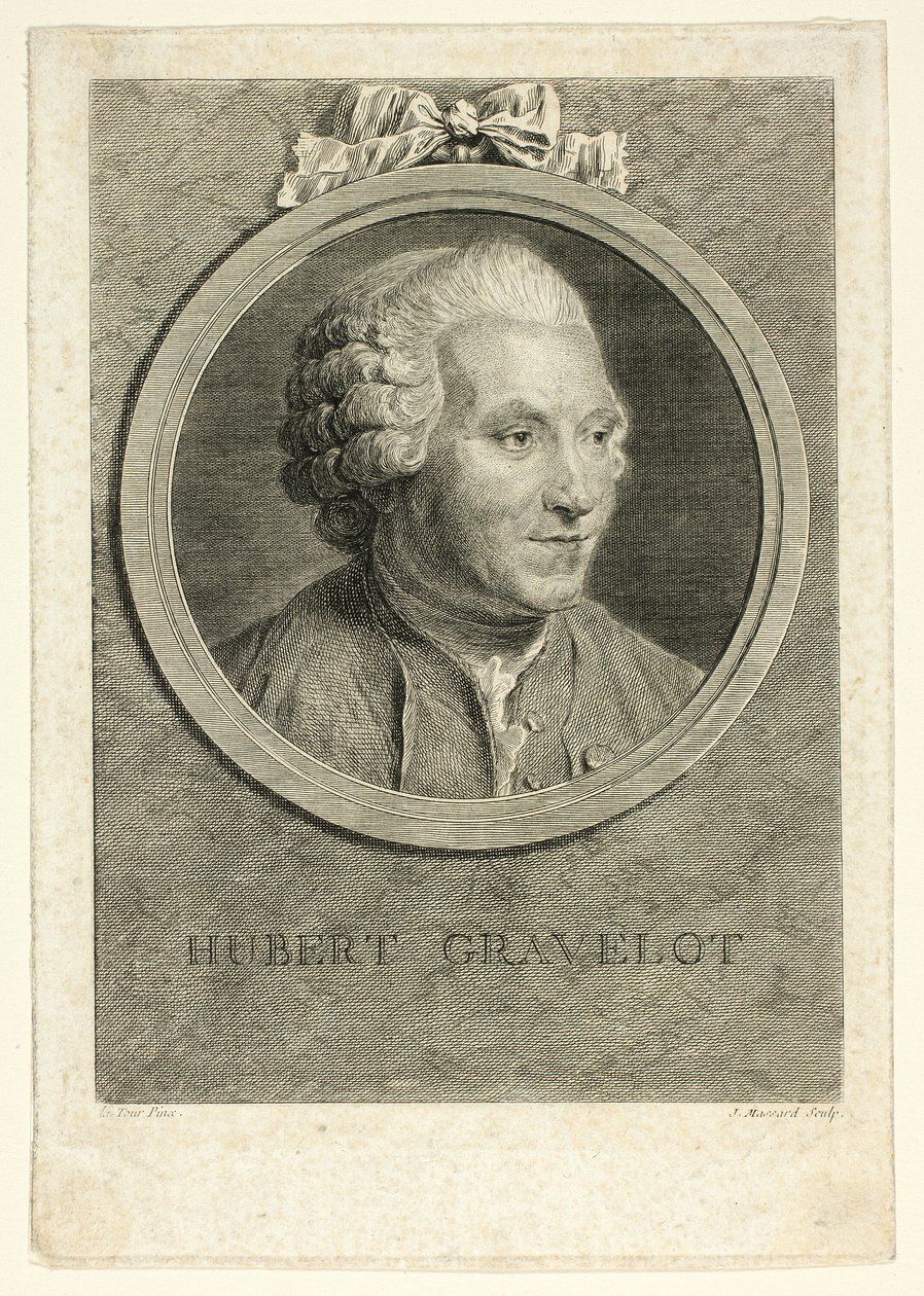 Ritratto di Hubert Gravelot da Jean Massard