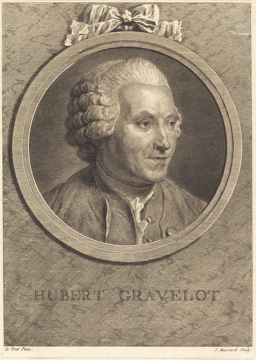 Hubert Gravelot da Jean Massard after Maurice Quentin de La Tour