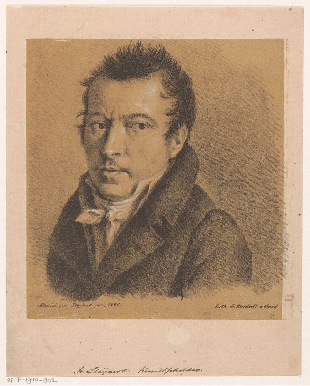 Ritratto di Antoine Ignace Steyaert da Jean Matthieu Kierdorff