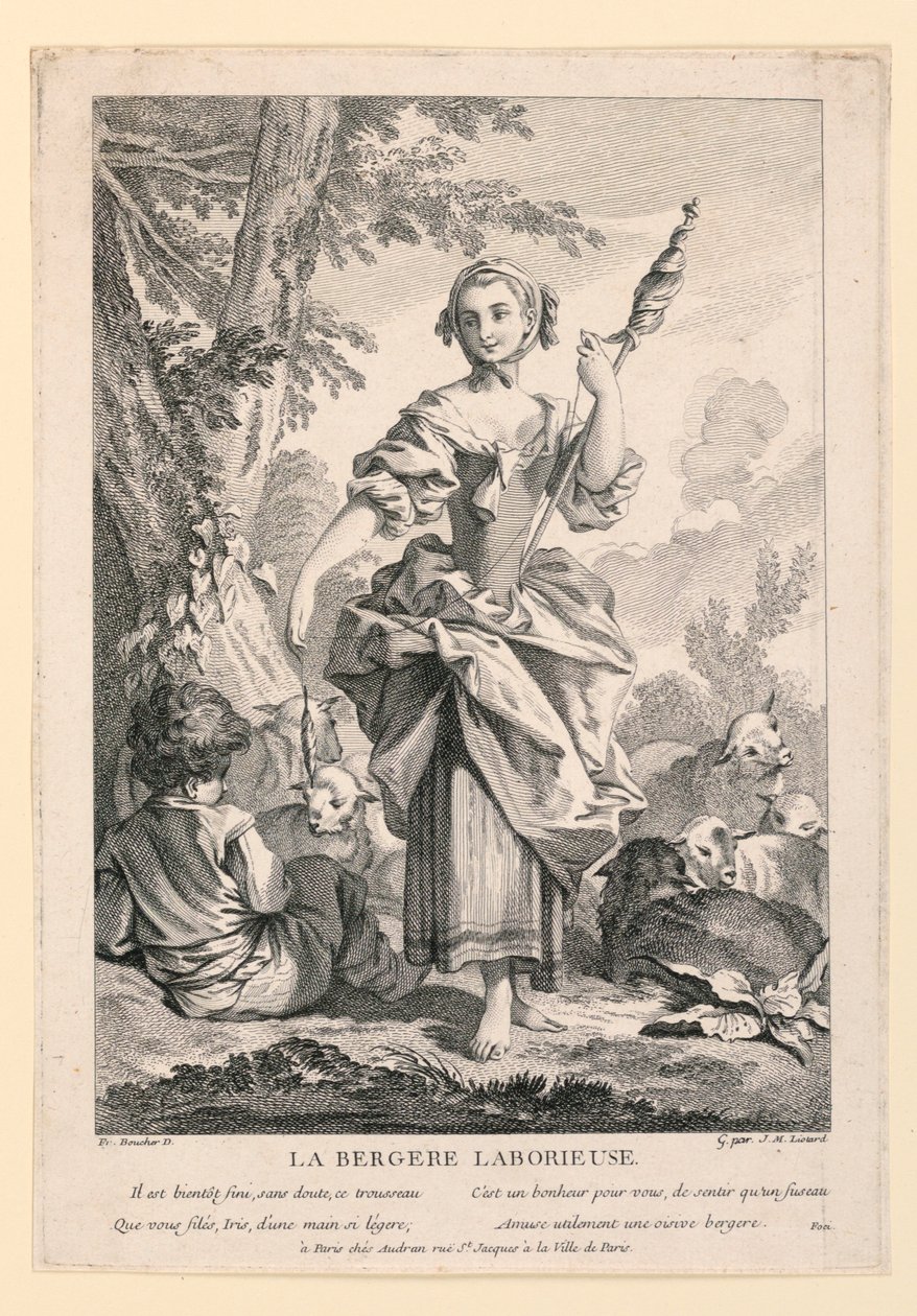 La pastorella laboriosa da Jean Michel Liotard