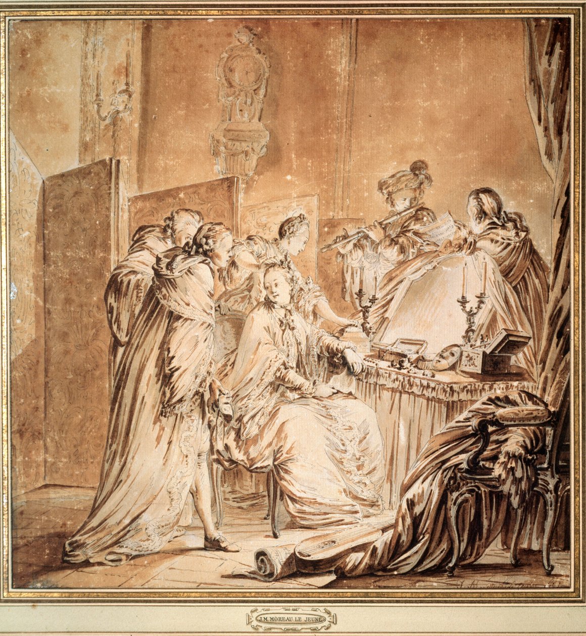 Prima del ballo in maschera, 1762 da Jean Michel the Younger Moreau