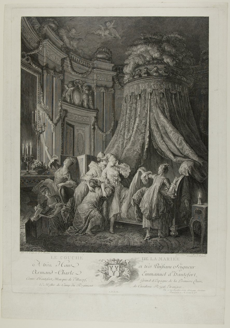 Le Coucher de la Mariee da Jean Michel Moreau
