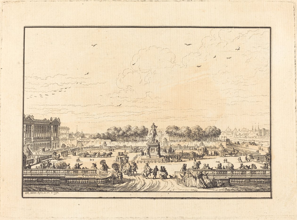 Place de Louis XV da Jean Michel Moreau