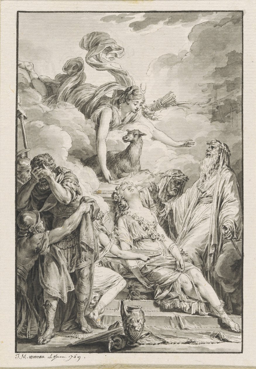 Il sacrificio di Ifigenia da Jean Michel Moreau