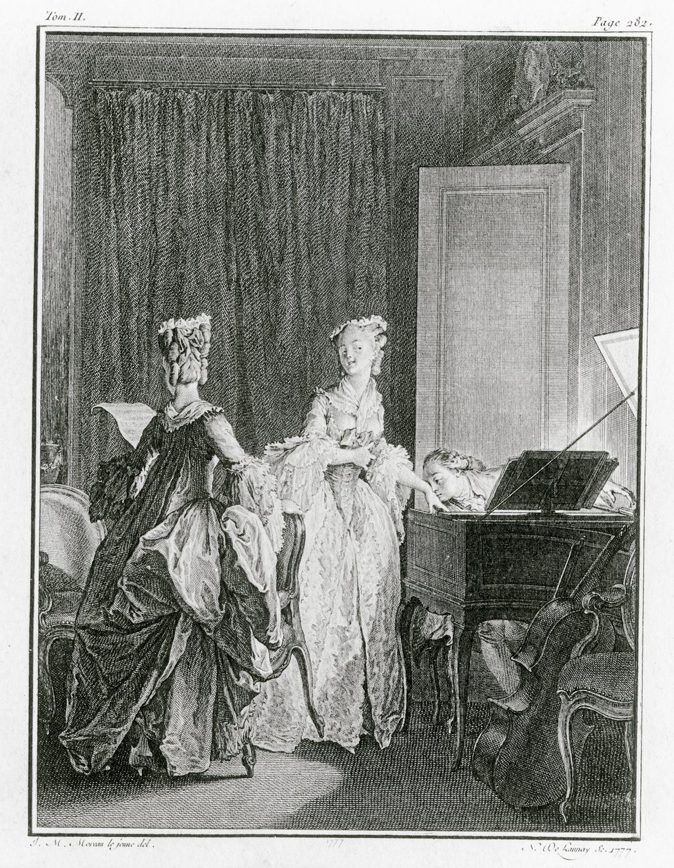 Il Clavicembalo, illustrazione da 