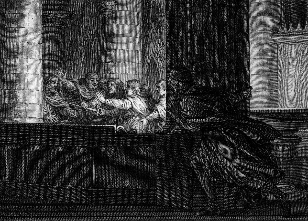 Congiura contro Carlo Magno, 792: un signore sorprende la conversazione tra i cospiratori che pianificano l
