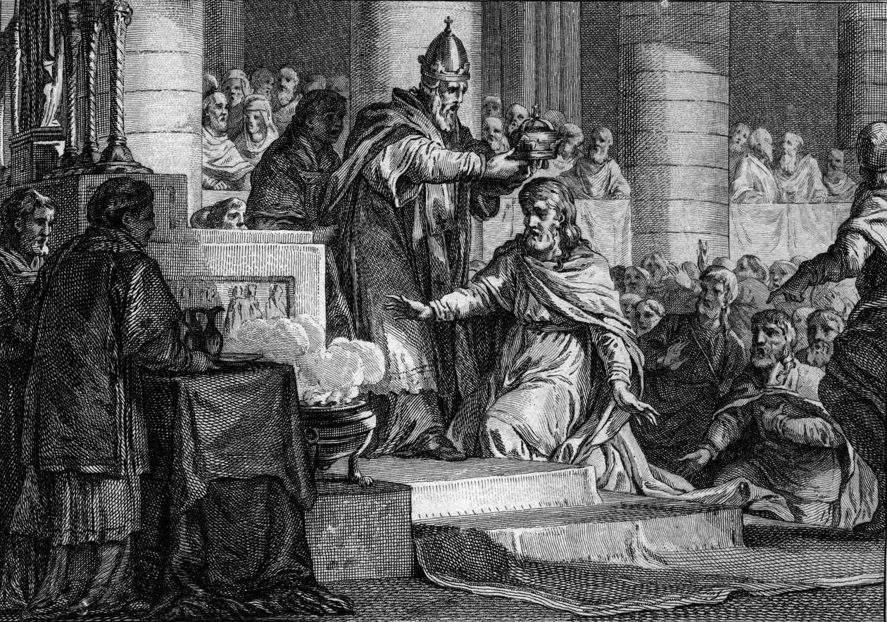 Incoronazione di Carlo Magno, 25 dicembre 800: il re dei Franchi (747-814) è consacrato imperatore dell