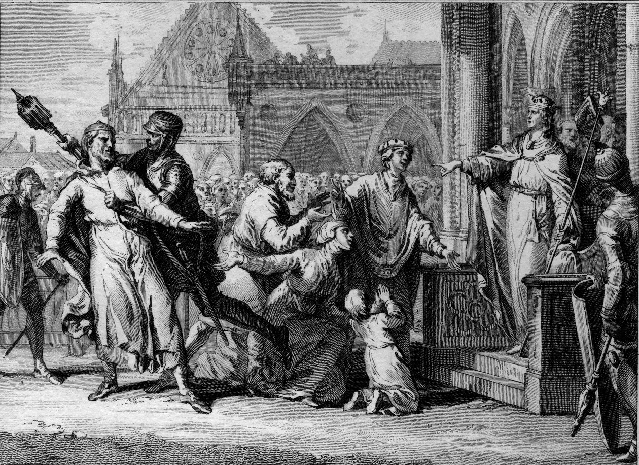 Dagoberto I (602/605-638), re dei Franchi, cerca di affermare l