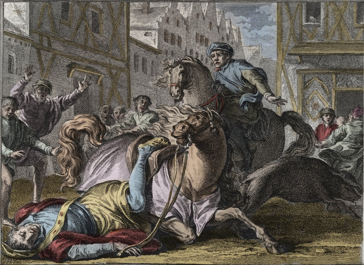Morte di Filippo di Francia (1116-1131), Parigi da Jean Michel the Younger Moreau