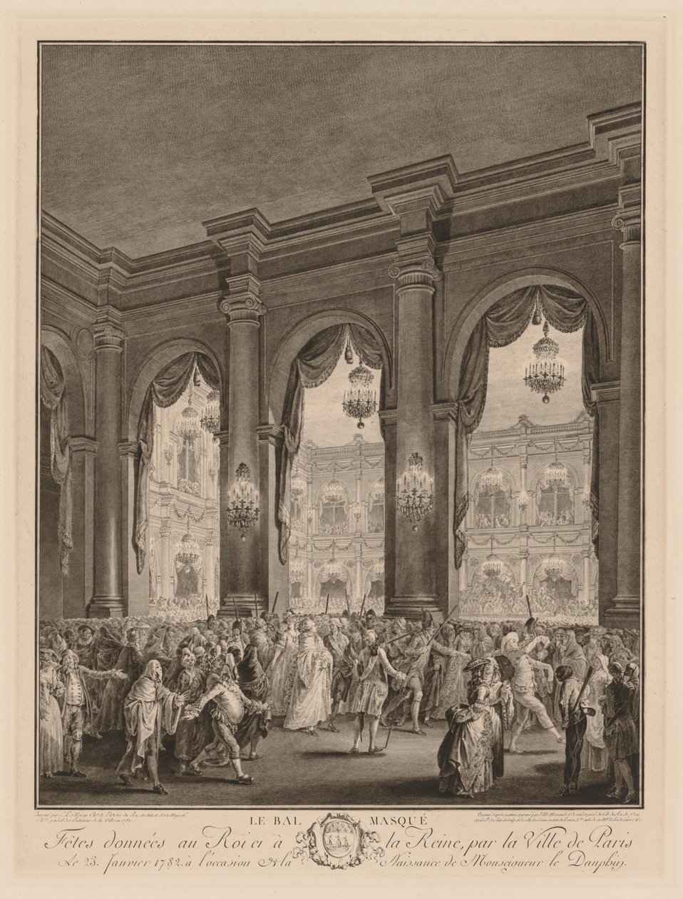 Il ballo in maschera da Jean Michel the Younger Moreau