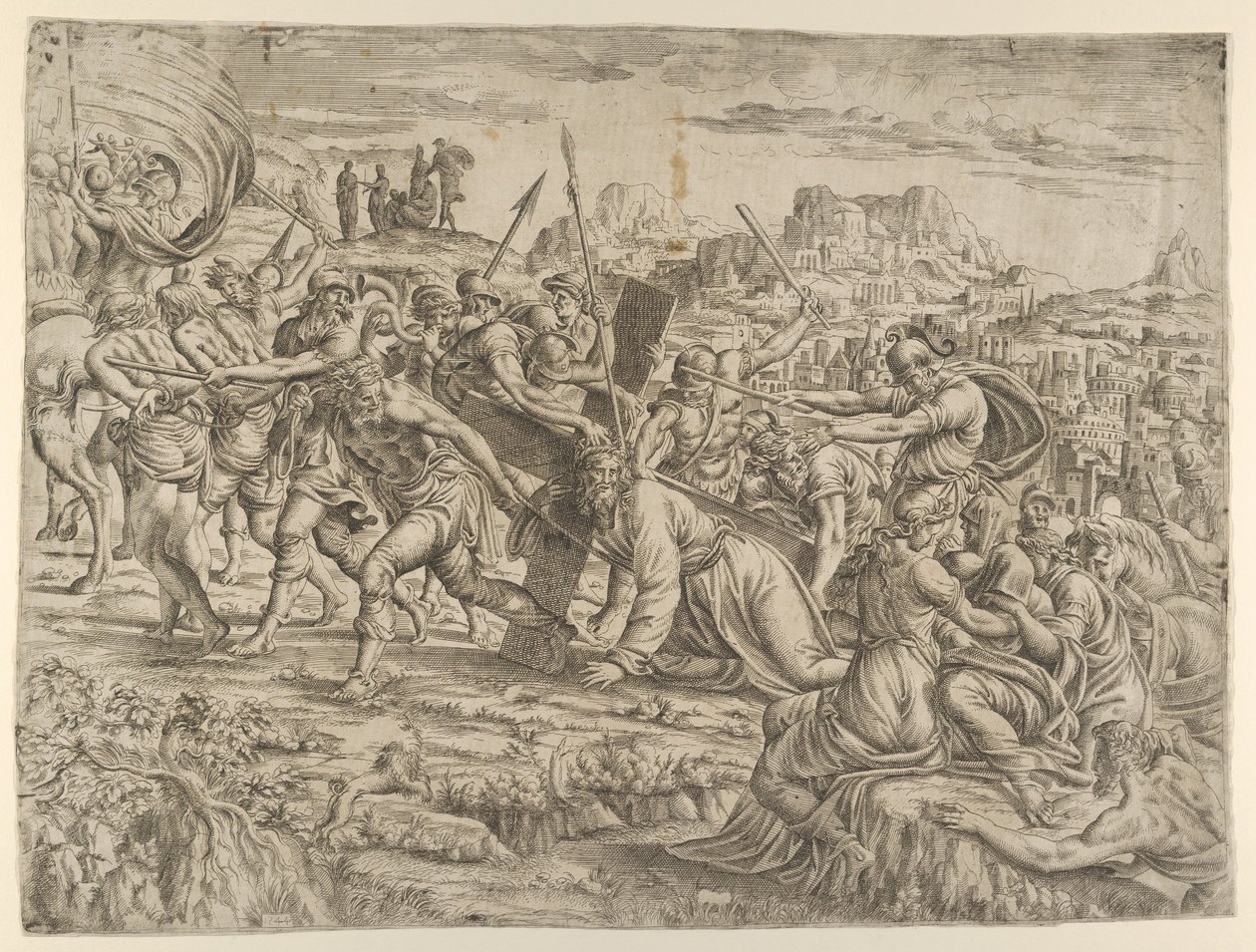 Portare la croce, 1544 da Jean Mignon