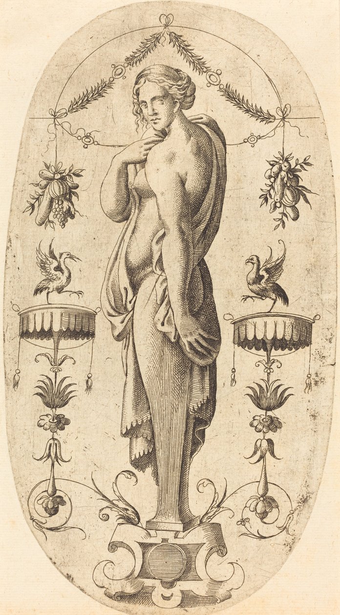 Donna con profilo sinistro da Jean Mignon