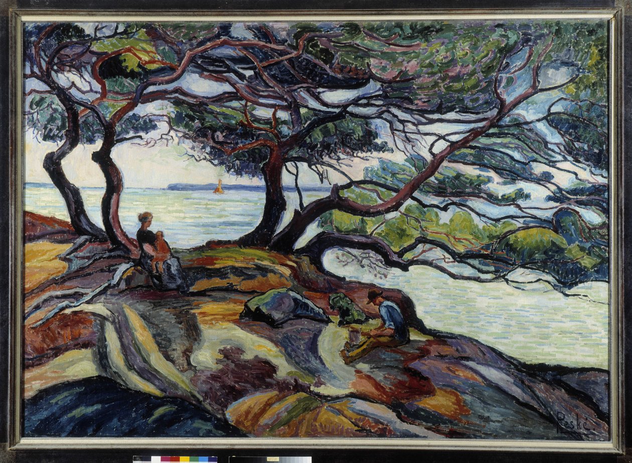 Le isole di Hyeres da Capo Brenat da Jean Misceslas Peske