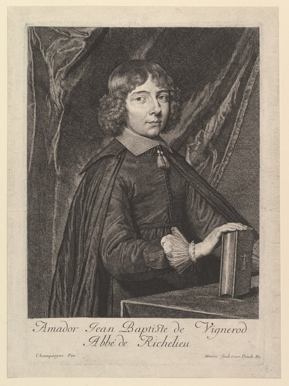 Amador Jean-Baptiste de Vignerod, abate di Richelieu da Jean Morin