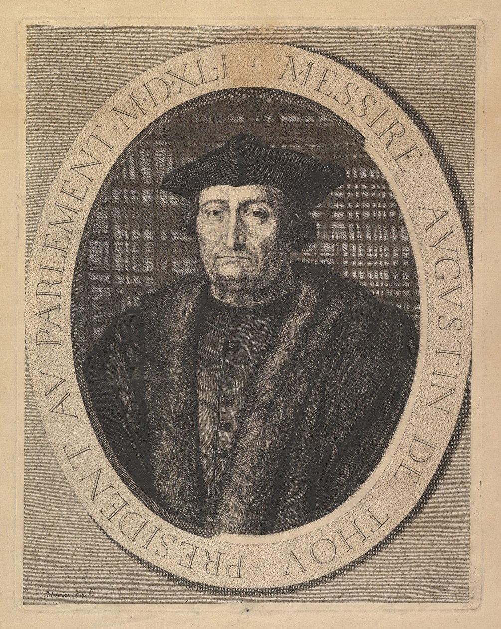 Augustin de Thou, presidente al Parlamento da Jean Morin