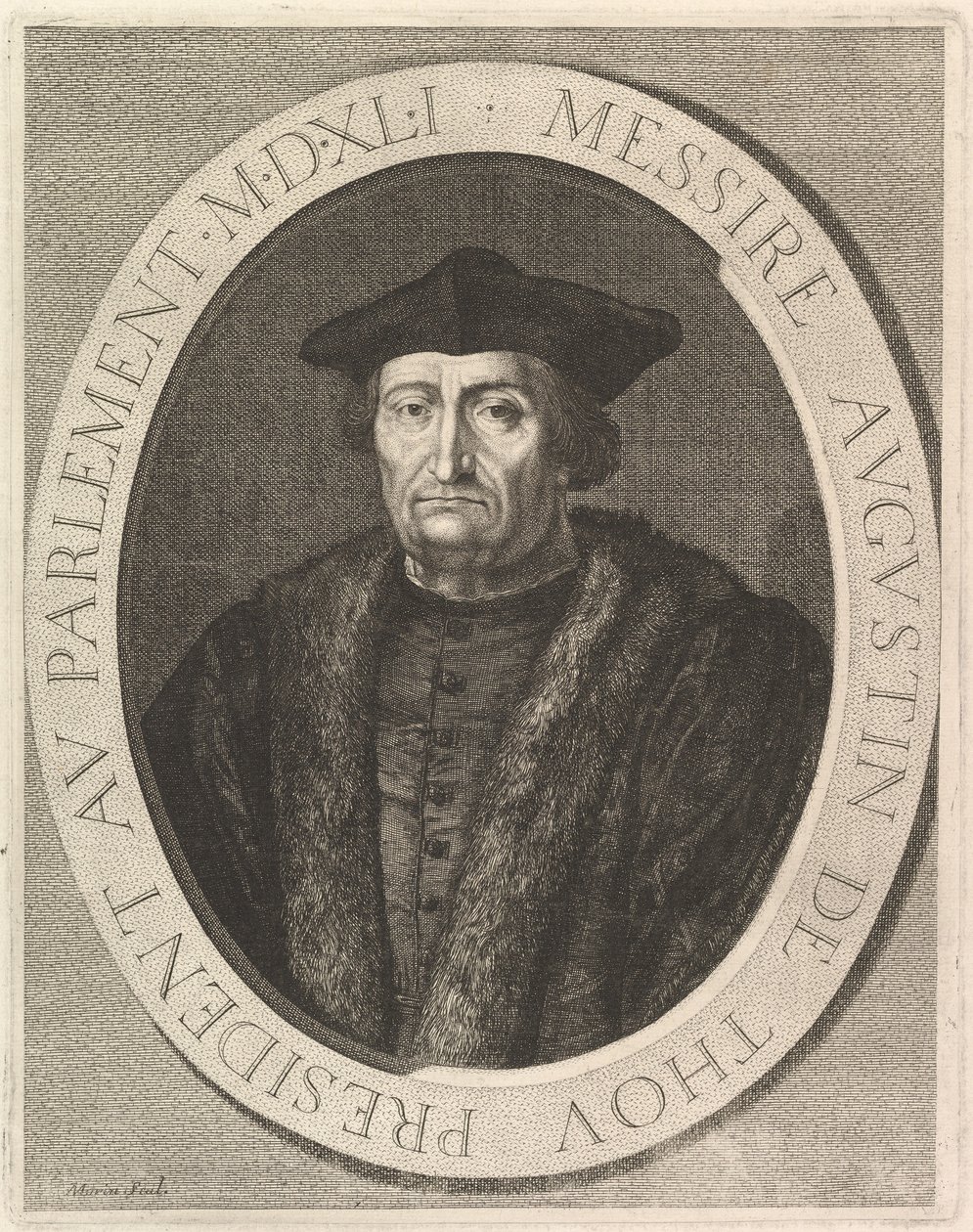 Augustin de Thou, presidente al Parlamento da Jean Morin
