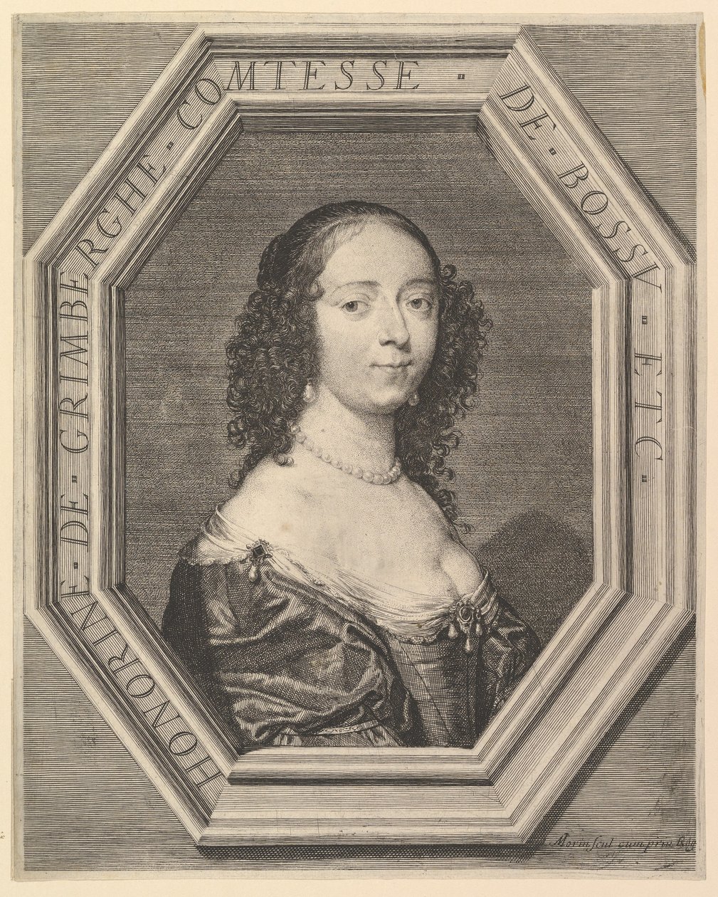 Honorine de Grimberghe, contessa del Bossu da Jean Morin