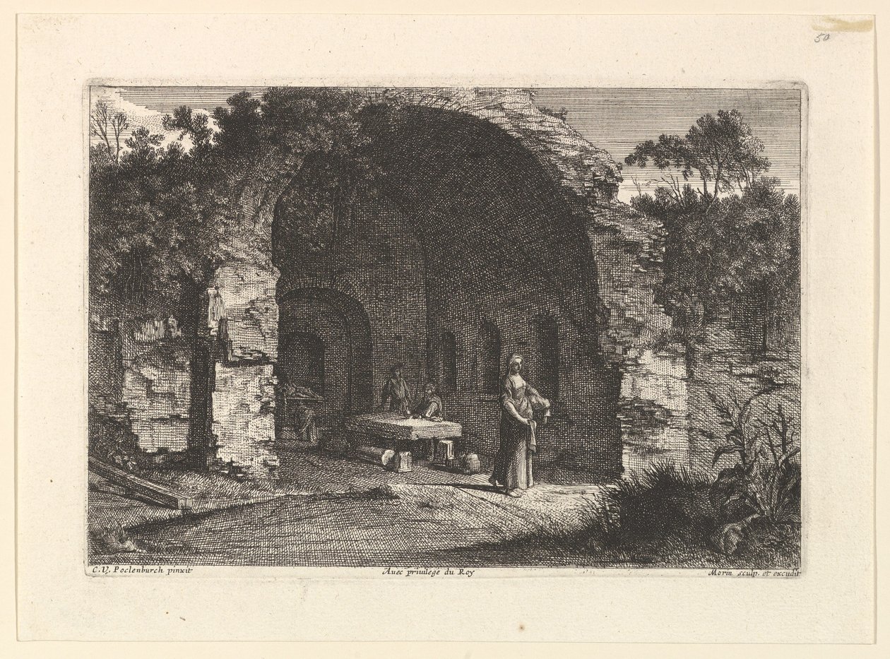 La Caffarella o Grotta di Egeria da Jean Morin