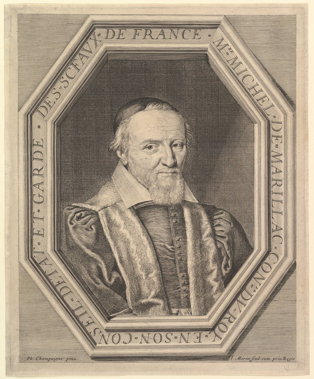 Michel de Marillac, consigliere di stato e guardasigilli, 17° secolo da Jean Morin