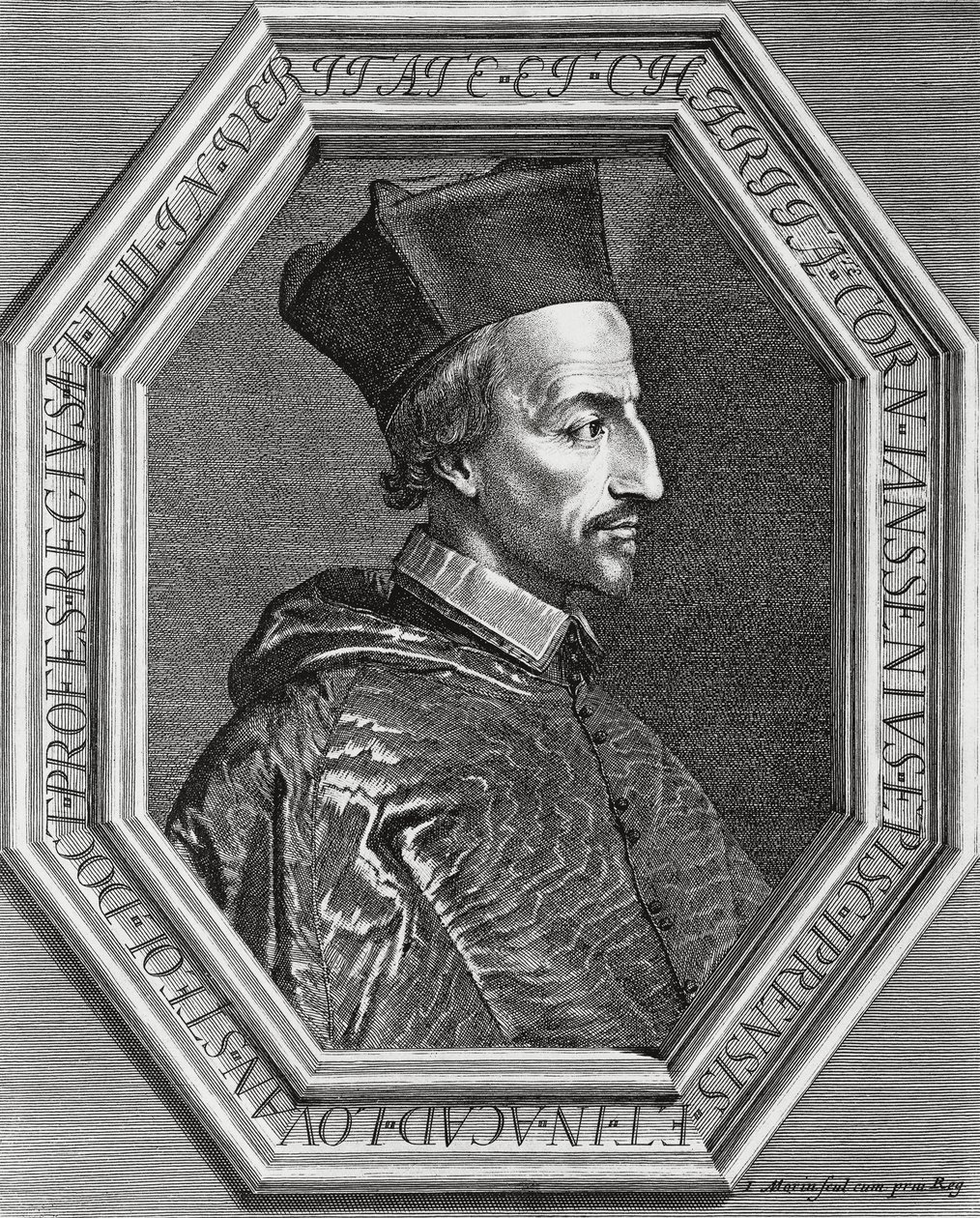Ritratto di Corneille Janssens (Cornelius Jansen) da Jean Morin