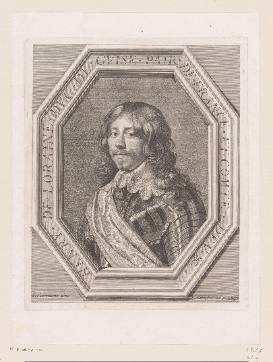 Ritratto di Enrico II di Lorena, duca di Guisa da Jean Morin