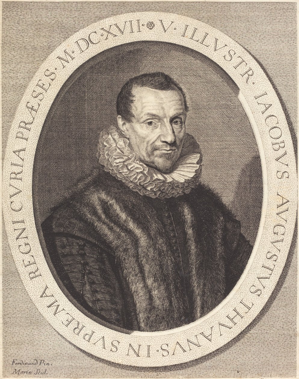 Jacques Auguste de Thou da Jean Morin after Louis Elle I