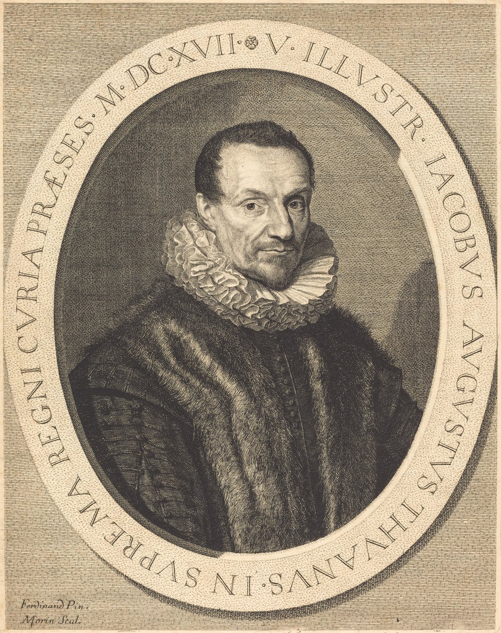 Jacques Auguste de Thou da Jean Morin after Louis Elle I